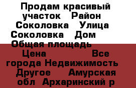 Продам красивый участок › Район ­ Соколовка › Улица ­ Соколовка › Дом ­ 18 › Общая площадь ­ 100 › Цена ­ 300 000 - Все города Недвижимость » Другое   . Амурская обл.,Архаринский р-н